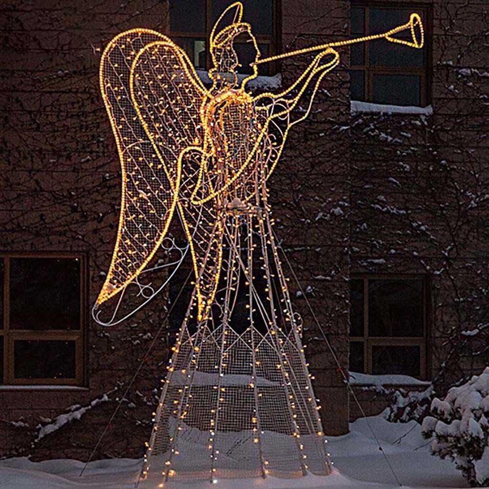 Lighted Angel Outdoor Christmas Decorations  Evermore Lighting