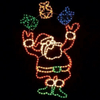 Outdoor Customized Merry Christmas Stan Claus Decoration Motif Street Light