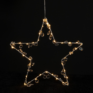  30CM star, with bead decoration lights