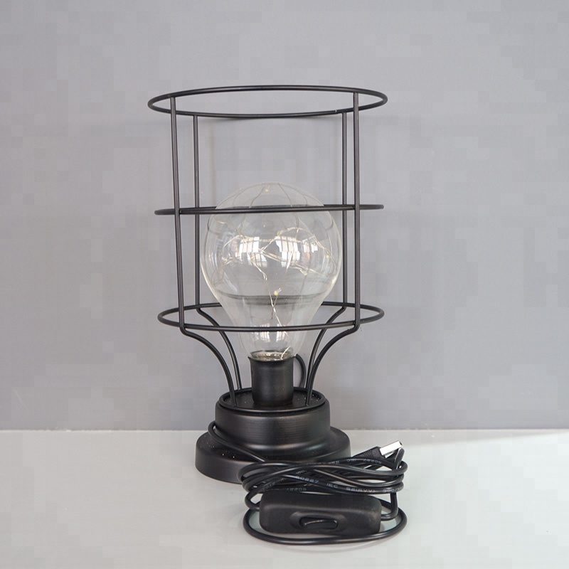 High Brightness Custom High Quality Fully Waterproof Evermore USB Powered Retro Edison Vintage Table Lamp