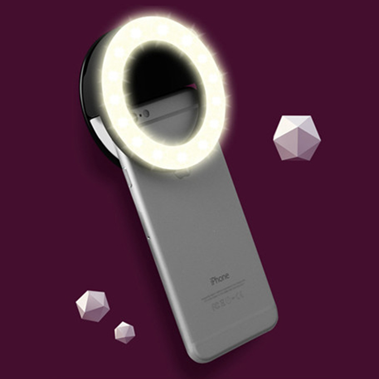 universal portable led ring selfie light phone case usb logo wholesale tiktok ring selfie light