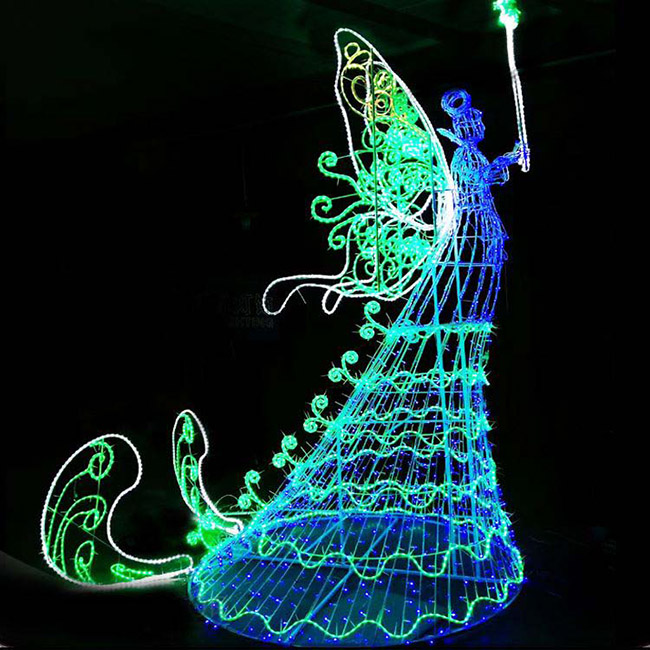Led 3d Angel Motif Motif Light Christmas Decoration