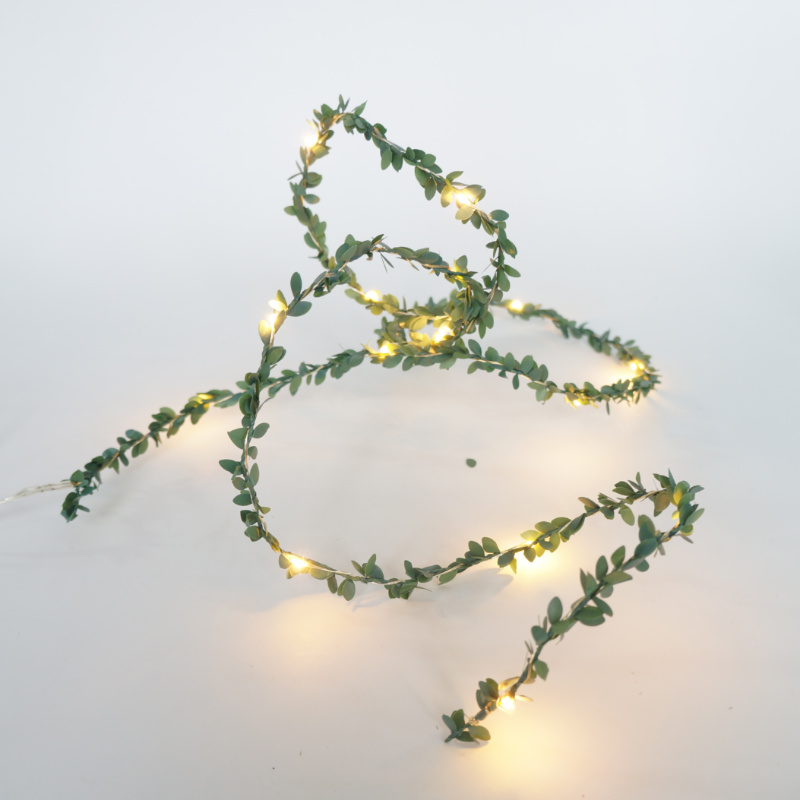 Christmas Indoor Decoration Green Garland LED String Light