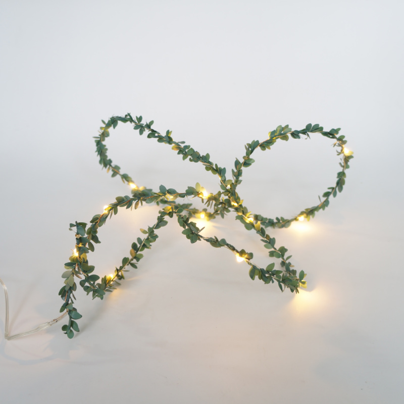 Christmas Indoor Decoration Green Garland LED String Light