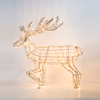 Outdoor Street Landscape Unique Aluminum Frame LED Christmas Standing Reindeer Animal